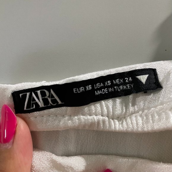 Zara Bandana Straight Neck Crop Top White Size XS - Picture 4 of 6